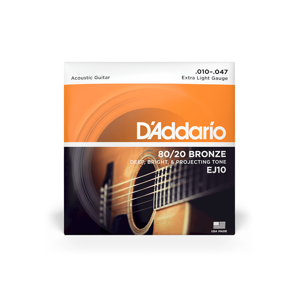 Струни для гітар / Струни для акустичної гітари D'Addario EJ10