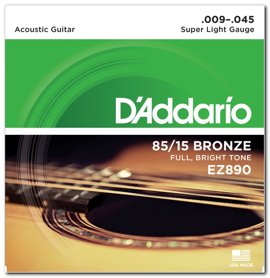Струни для гітар / Струни для акустичної гітари D'Addario EZ890