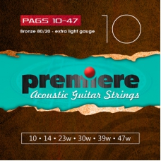 Струни для гітар / Струни для акустичної гітари PREMIERE PAGS10-47
