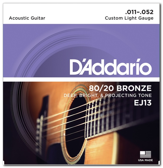Струны для гитар / Струны для акустической гитары D'Addario EJ13