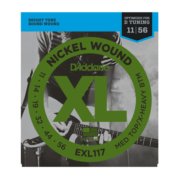 Струни для гітар / Струни для електро гітари D'Addario EXL117 XL