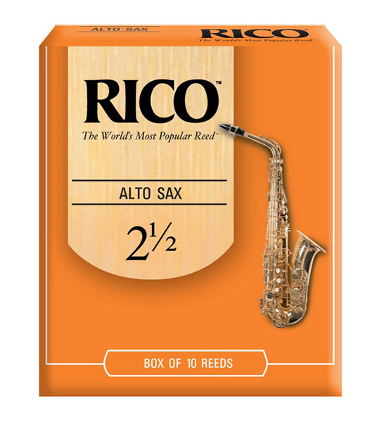 Тростини для духових / Тростина для альт саксофона D'Addario Rico - Alto Sax #2.5