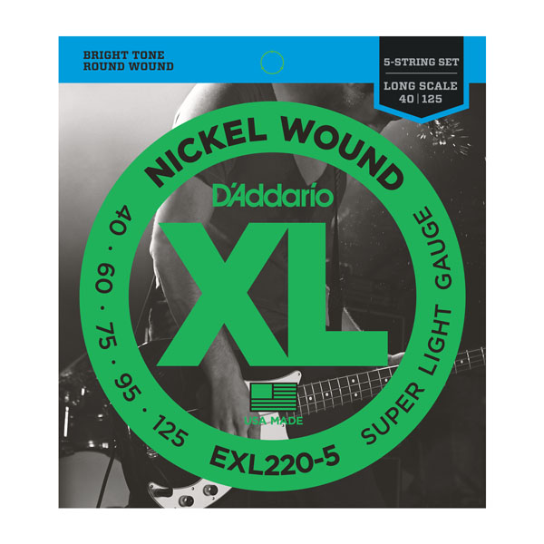 Струни для гітар / Струни для бас гітари D'Addario EXL220-5
