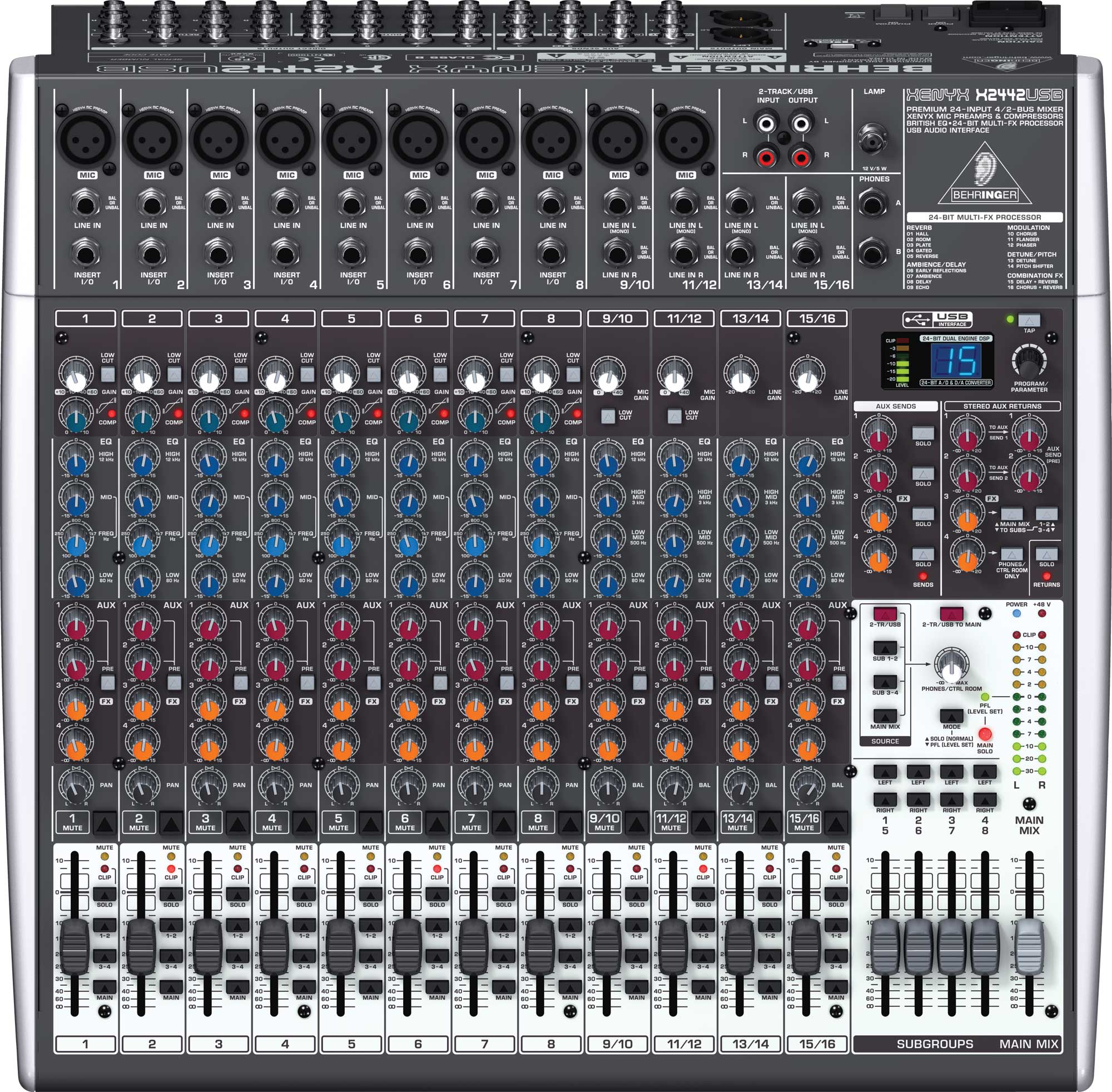 Аналогові пульти / Аналоговий пульт BEHRINGER XENYX X2442USB