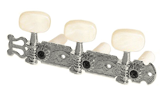 Гітарна механіка, кілки, лади, поріжки / Кілки для класичної гітари PAXPHIL JC78 3+3 NI