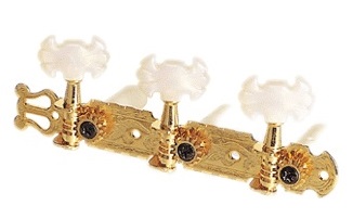 Гітарна механіка, кілки, лади, поріжки / Кiлки для класичної гітари PAXPHIL JC79 3+3 GD