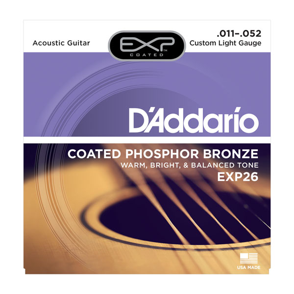 Струны для гитар / Струны для акустической гитары D'Addario EXP26