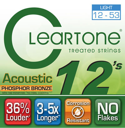 Струны для гитар / Струны для акустической гитары CLEARTONE 7412