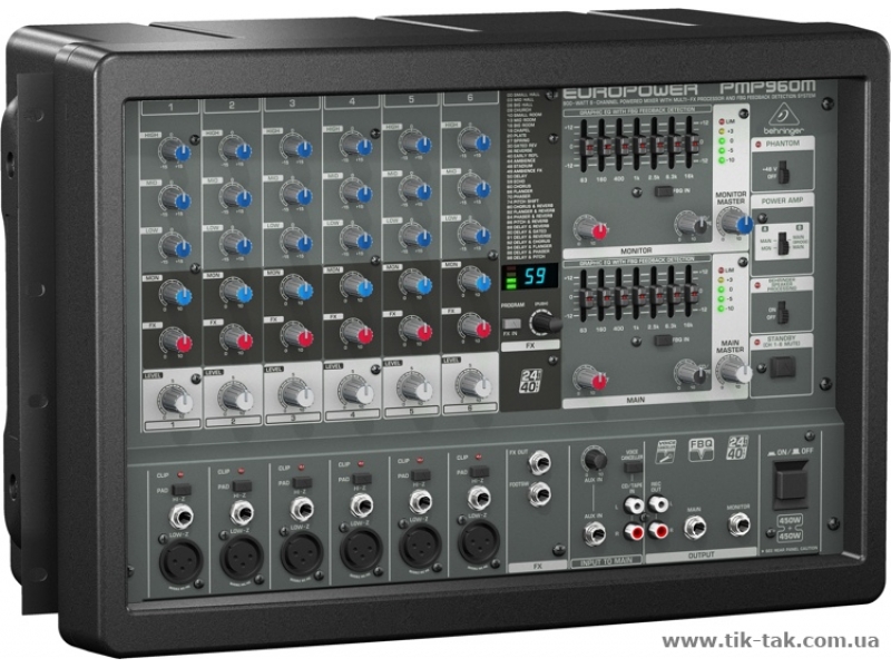 Микширующие усилители / Микшерный пульт BEHRINGER PMP960M