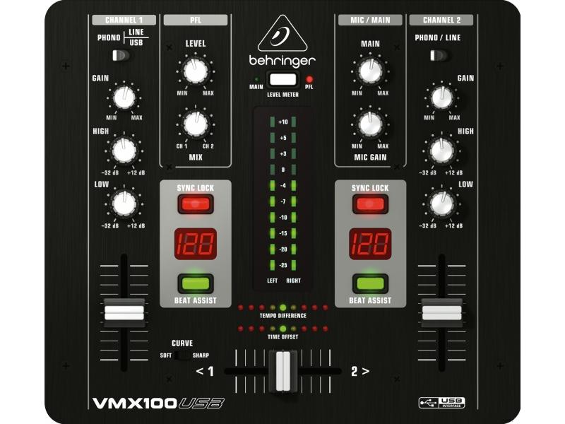 Мікшерні пульти для DJ / DJ мікшерний пульт BEHRINGER VMX100USB