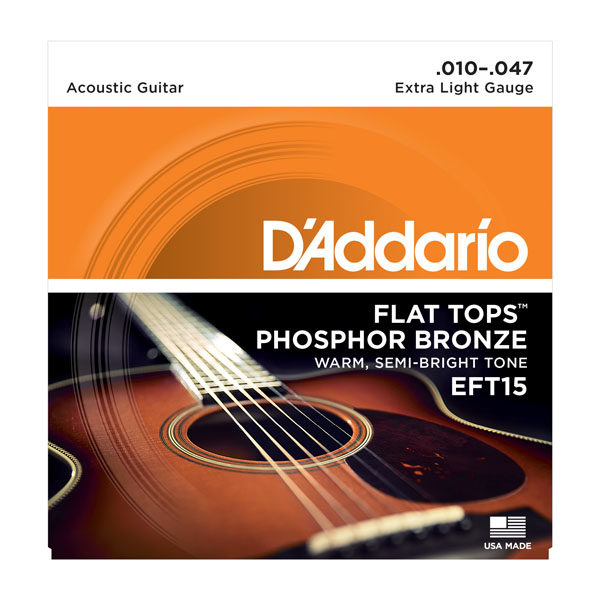 Струны для гитар / Струны для акустической гитары D'Addario EFT15