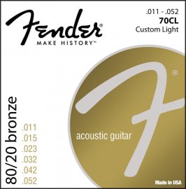 Струни для гітар / Струни для акустичної гітари FENDER 70CL