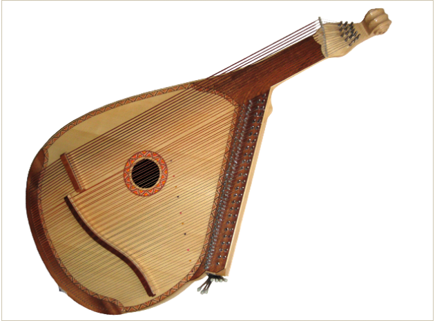 Етнічні струнні інструменти / Бандура Трембіта ЛЬВІВСЬКА ПРИМА з перемикачами