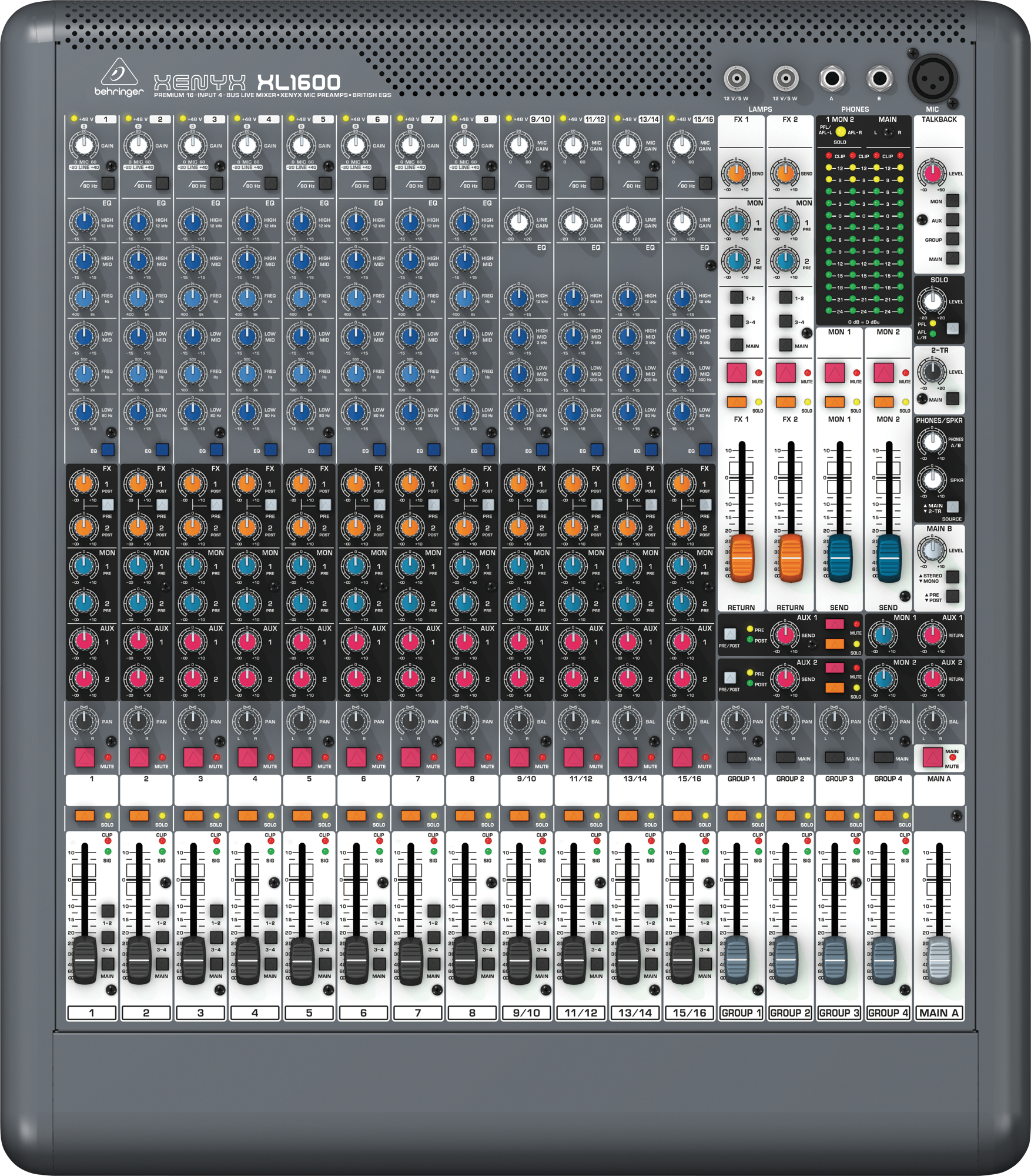 Аналоговые пульты / Аналоговый пульт BEHRINGER XENYX XL 1600