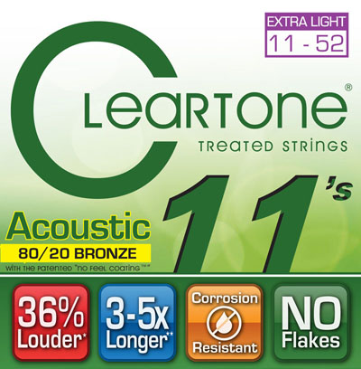 Струны для гитар / Струны для акустической гитары CLEARTONE 7611