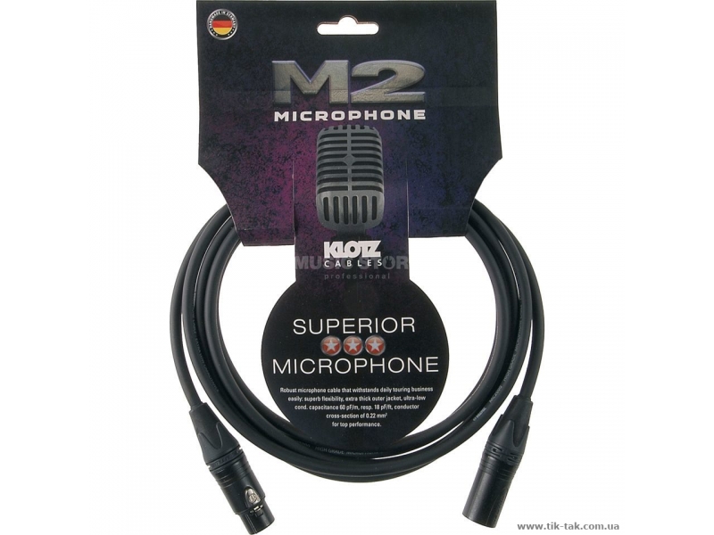 Мікрофонний кабель / Кабель мікрофонний KLOTZ M2FM1-1000