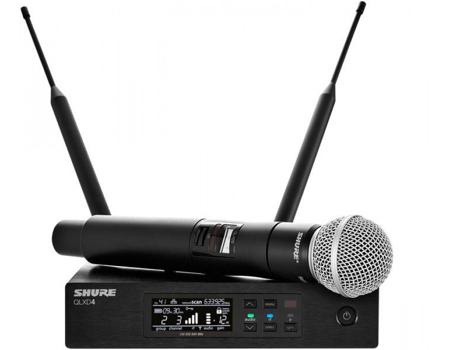 Радіомікрофони та бездротові системи / Радіосистема SHURE QLXD24/SM58