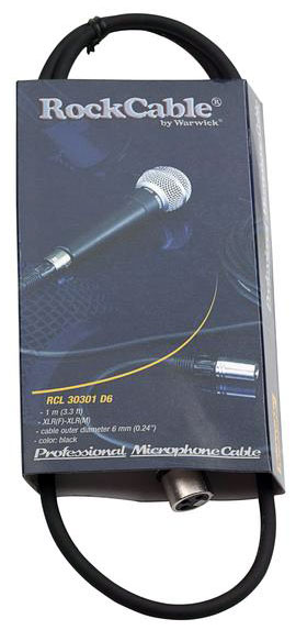 Кабели / Кабель микрофонный ROCKCABLE RCL30301D6