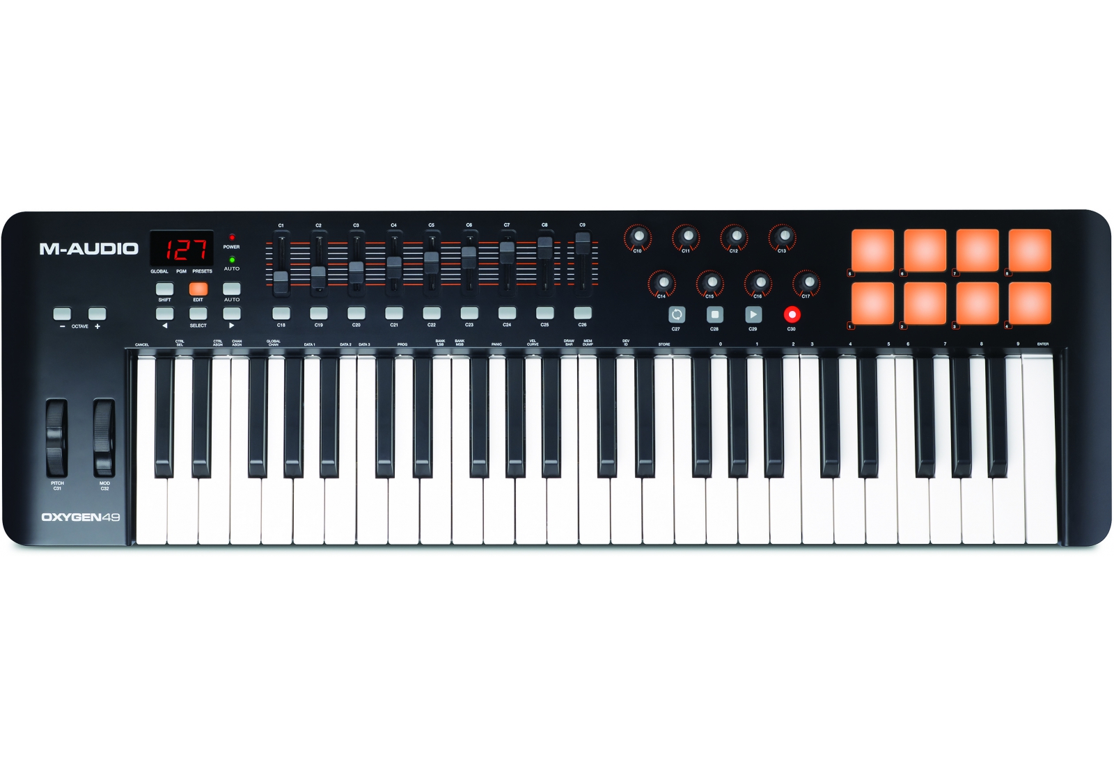 MIDI-клавіатури та контролери / MIDI клавіатура M-AUDIO OXYGEN49IV