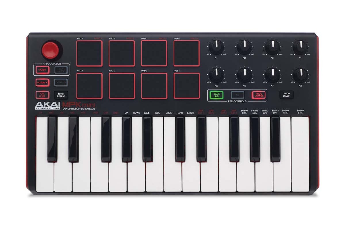 MIDI-клавиатуры и контроллеры / MIDI контроллер AKAI MPK MINI MK2
