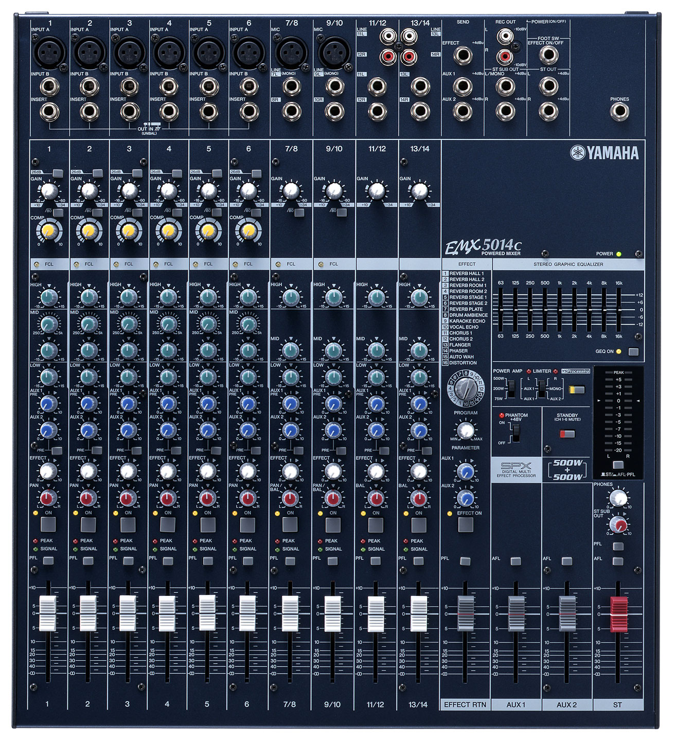 Микшеры с усилителем / Микрофонный разъем YAMAHA EMX5014C