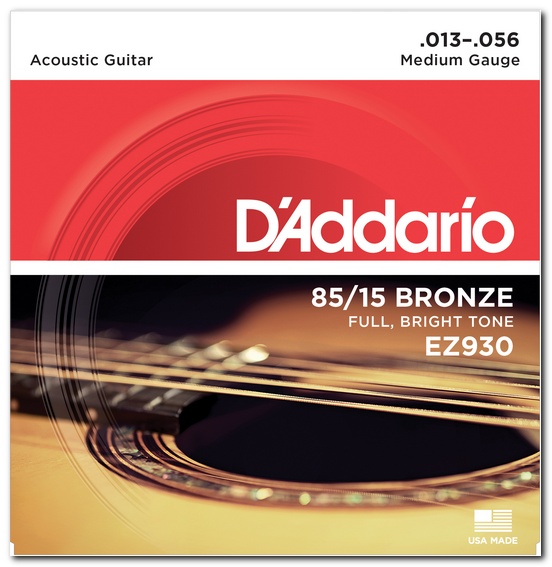 Струни для гітар / Струни для акустичної гітари D'Addario EZ930