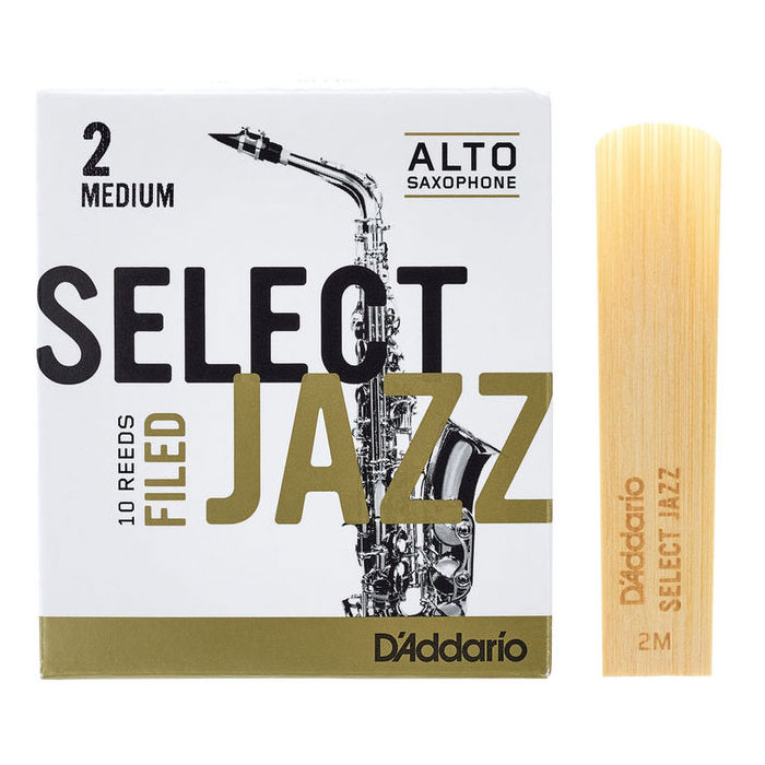 Тростини для духових / Тростина для альт саксофона D'Addario Select Jazz - Alto Sax Filed 2M