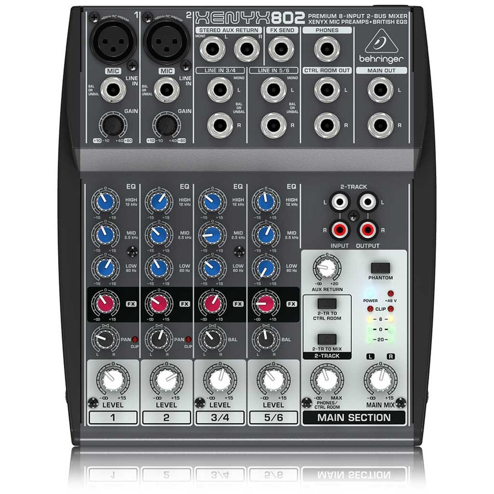 Аналогові пульти / Аналоговий пульт BEHRINGER XENYX 802
