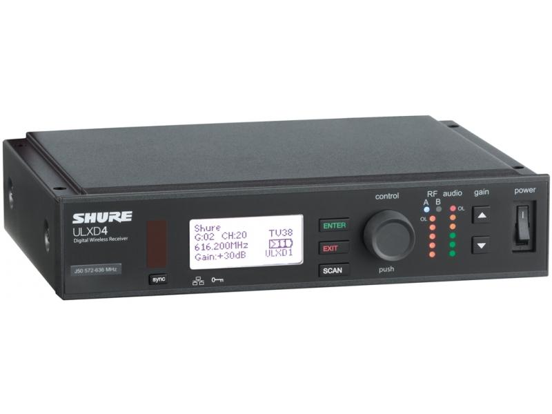 Радіомікрофони та бездротові системи / Радіомиймач SHURE ULXD4E=-H51