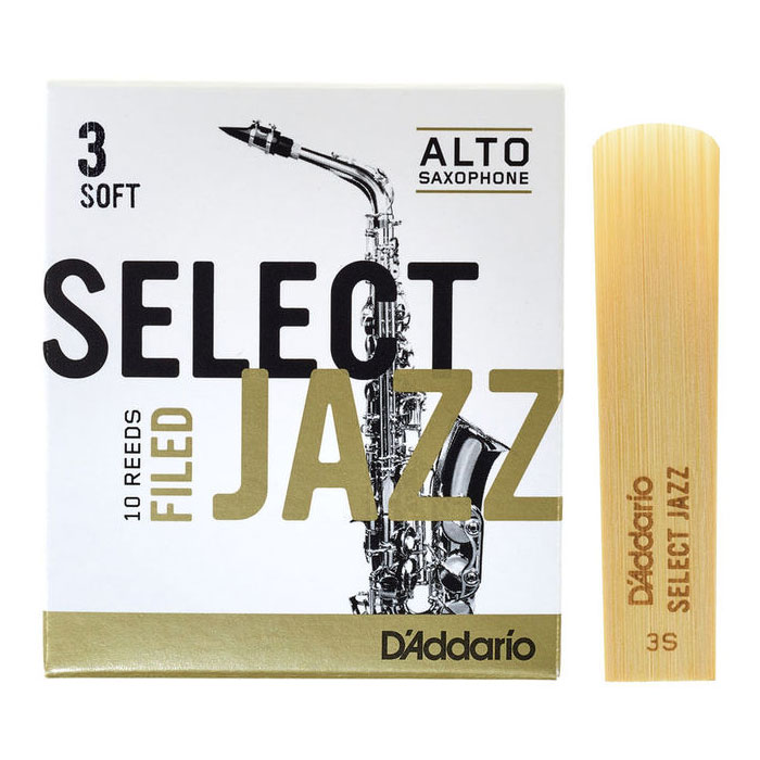 Тростини для духових / Тростина для альт саксофона RICO Select Jazz - Alto Sax Filed 3S