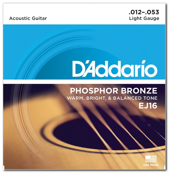 Струны для гитар / Струны для акустической гитары D'Addario EJ16