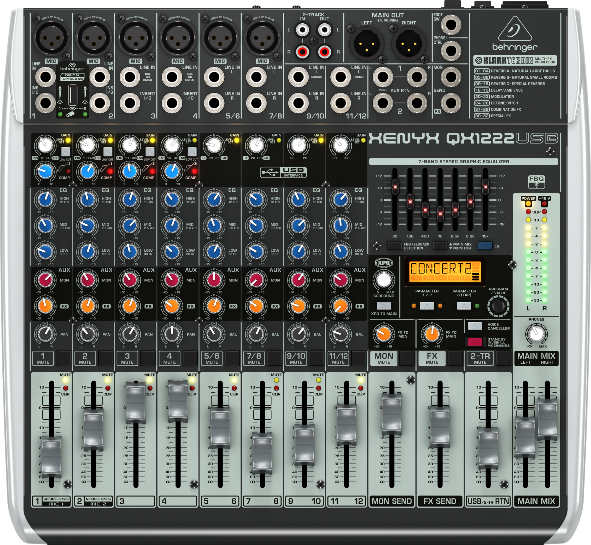 Аналогові пульти / Аналоговий пульт BEHRINGER XENYX QX1222USB
