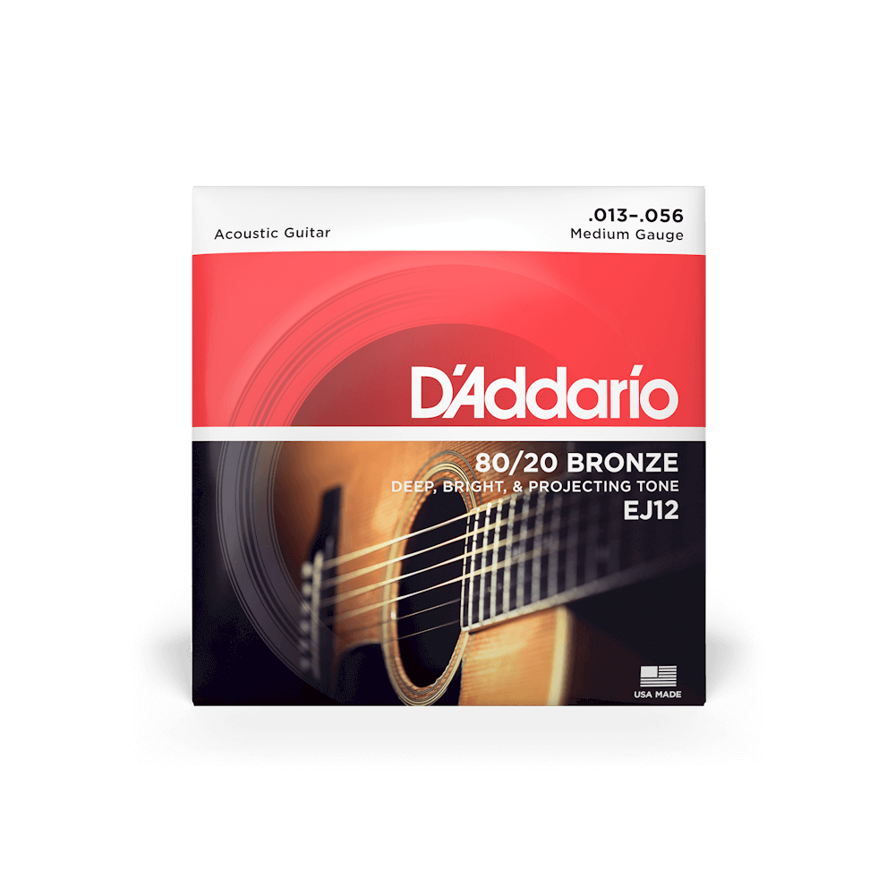 Струни для гітар / Струни для акустичної гітари D'Addario EJ12