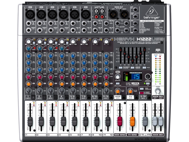 Аналогові пульти / Аналоговий пульт BEHRINGER XENYX X1222USB