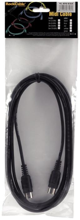 MIDI кабели / Кабель ROCKCABLE RCL30701 D5 BLK MIDI