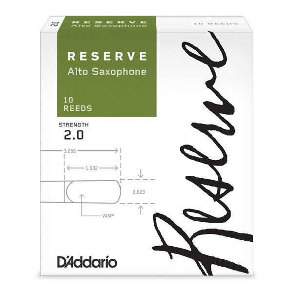 Трости для духовых / Трость для альт саксофона D'Addario Reserve - Alto Sax #2.0