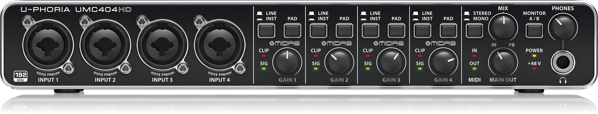 Аудіоінтерфейси / Аудіоінтерфейс BEHRINGER UMC404HD