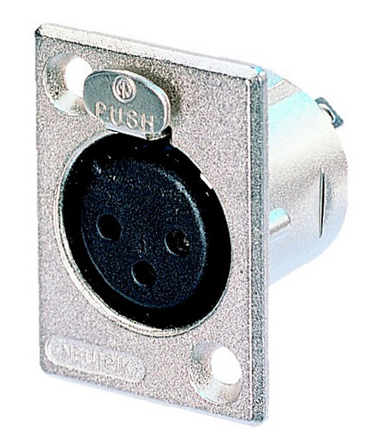 XLR роз'єми (канони) / Роз'єм панельний NEUTRIK NC3FP-1