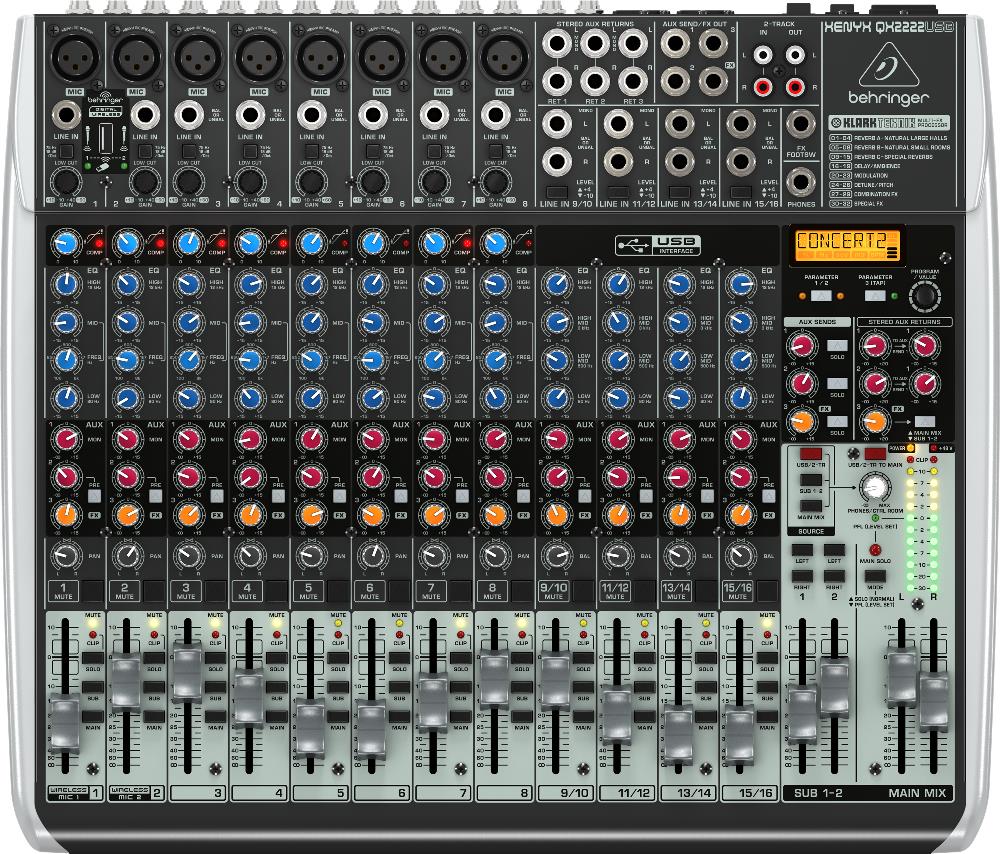 Аналоговые пульты / Микшерный пульт BEHRINGER XENYX QX2222USB