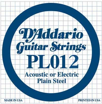 Струни для гітар / Струна для електро гітари D'Addario PL012