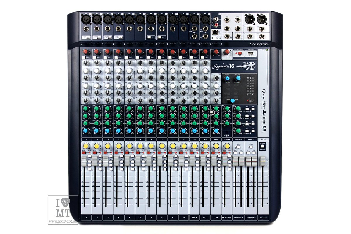 Аналоговые пульты / Микшерный пульт Soundcraft SIGNATURE 16