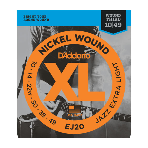 Струни для гітар / Струни для електро гітари D'Addario EJ20 XL
