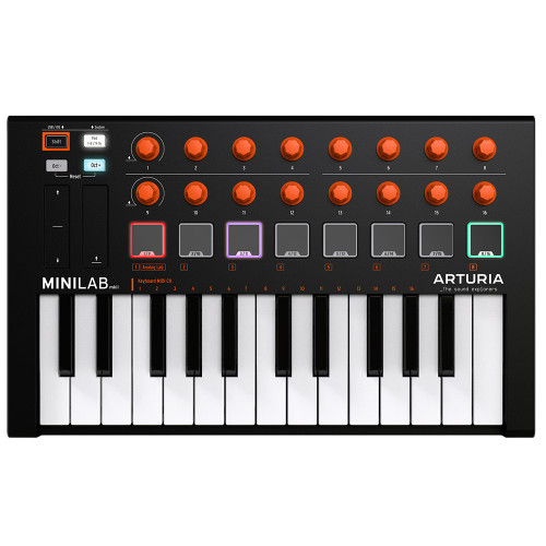 MIDI-клавіатури та контролери / Мідіклавіатура ARTURIA Minilab MKII Orange Edition
