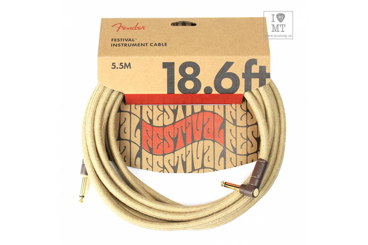 Кабель / Кабель інструментальний FENDER 18.6 'ANGLED FESTIVAL