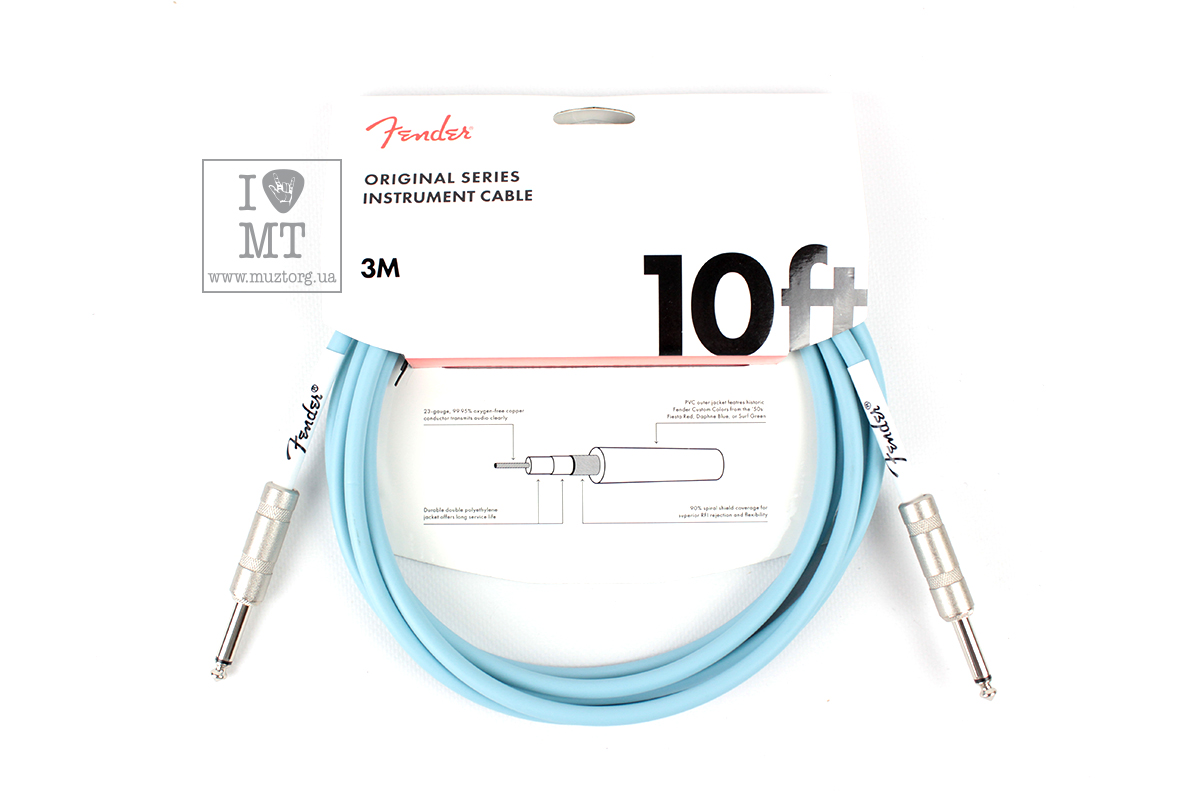Инструментальный кабель / Кабель инструментальный FENDER CABLE ORIGINAL SERIES 10'DBL