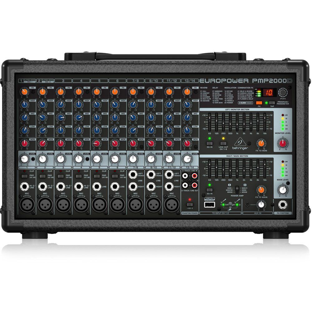 Мікшери з підсилювачем / Мікшерний пульт BEHRINGER PMP2000D