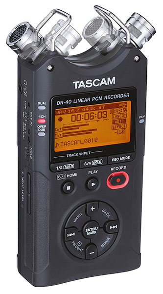 Цифрові студії, рекордери / Рекордер TASCAM DR-40X