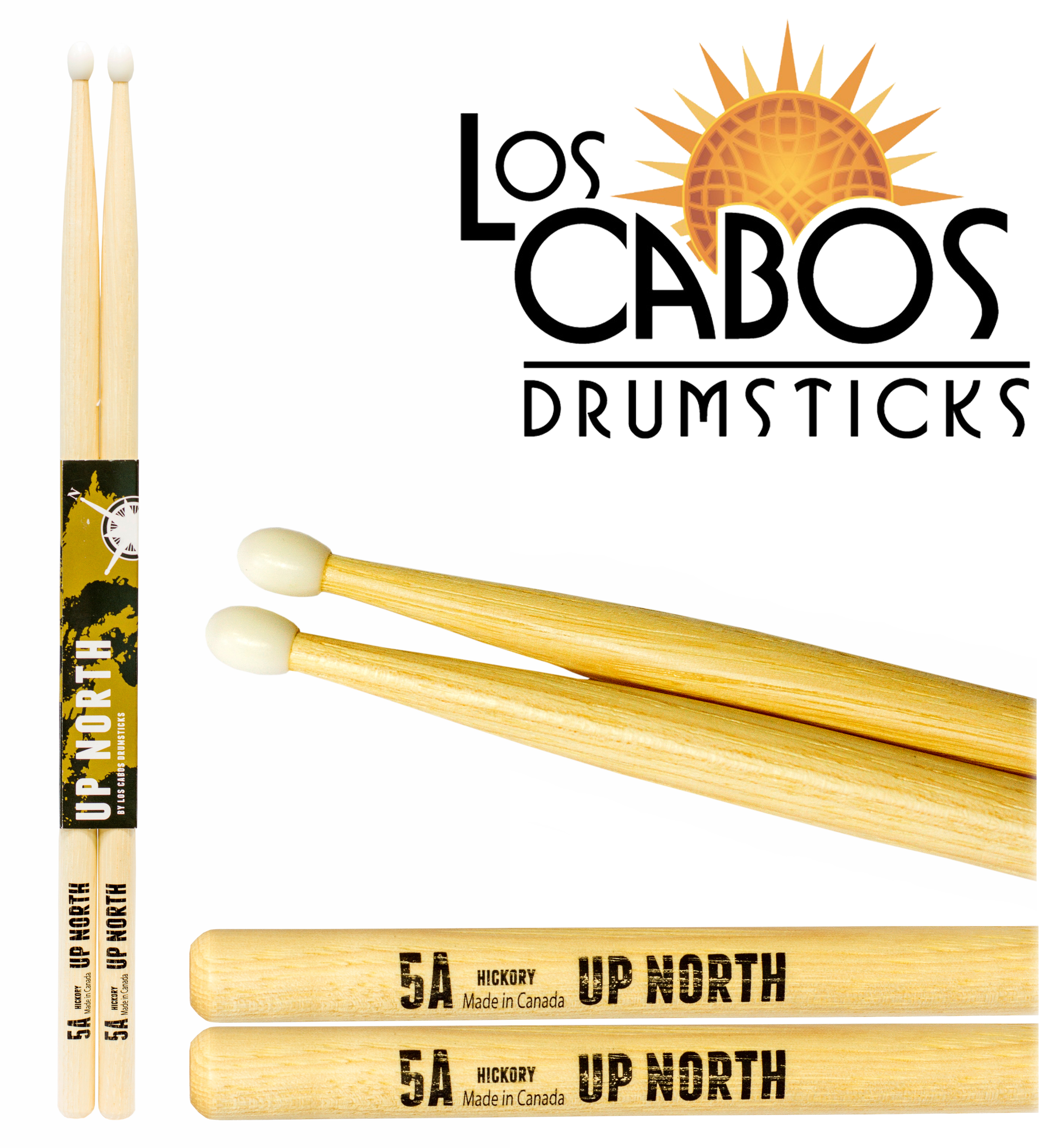 Барабанні палочки, щітки, колотушки / Барабанні палички LOS Cabos LCDUP5AH-Up North 5A