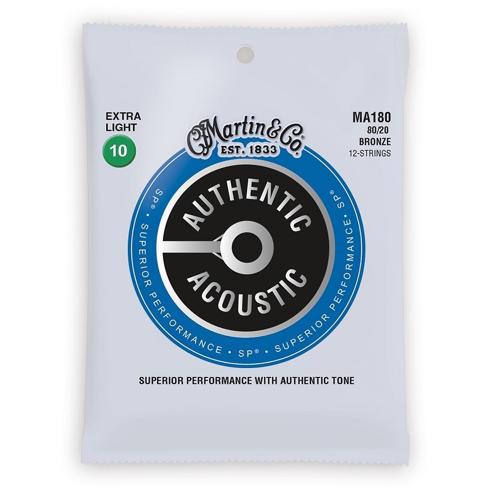 Струни для гітар / Струни для акустичної 12-струнної гітари MARTIN 41Y18MA180