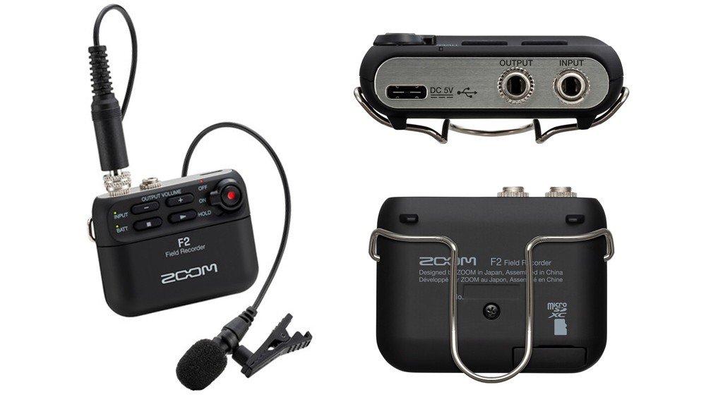 Цифрові студії, рекордери / Цифрова портативна студія ZOOM F2 Black